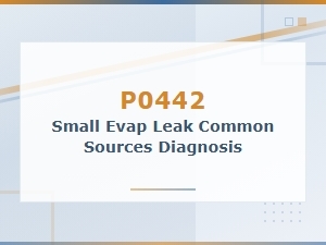 P0442 Small Evap Leak Diagnosis: Common Causes and Repair Sources