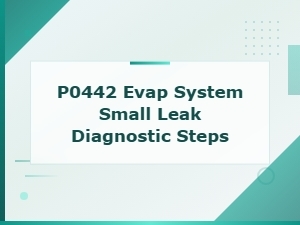 Diagnosing a P0442 Evap System Small Leak